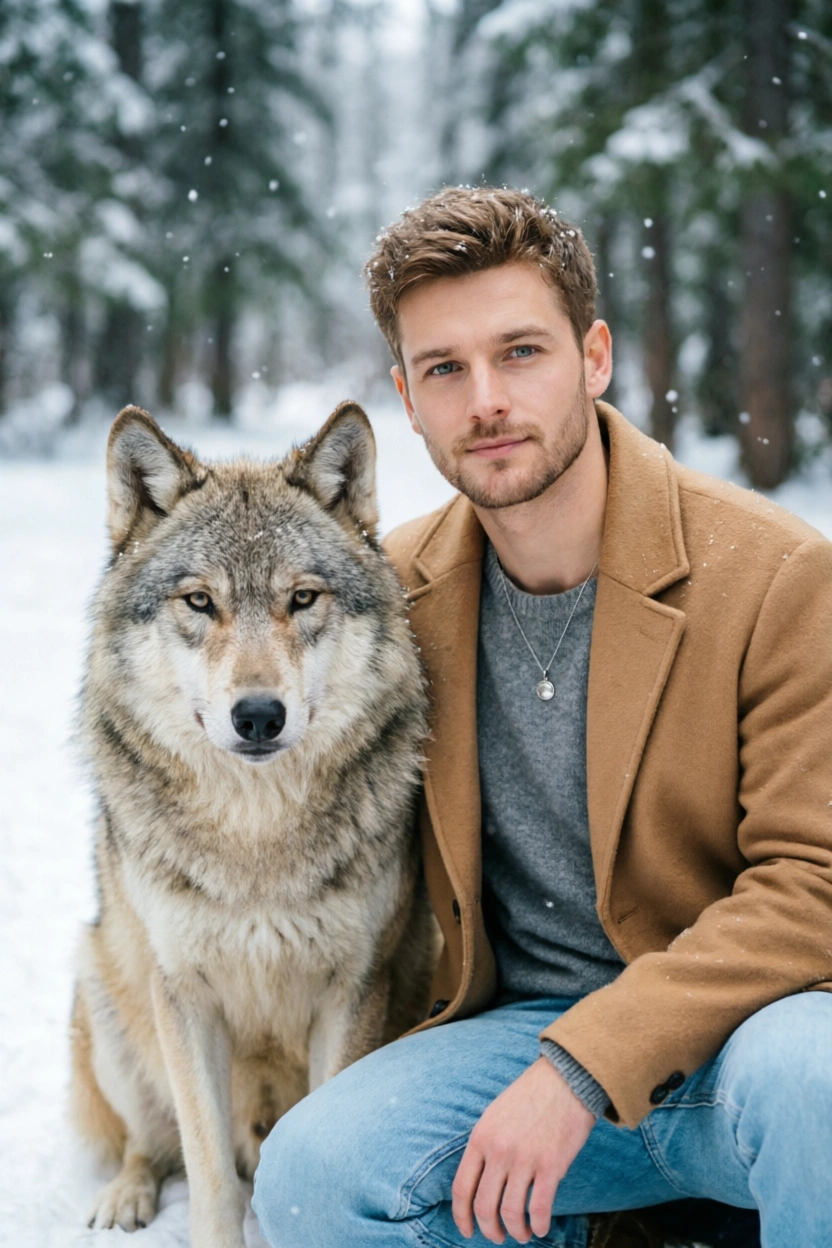 С волком в лесу