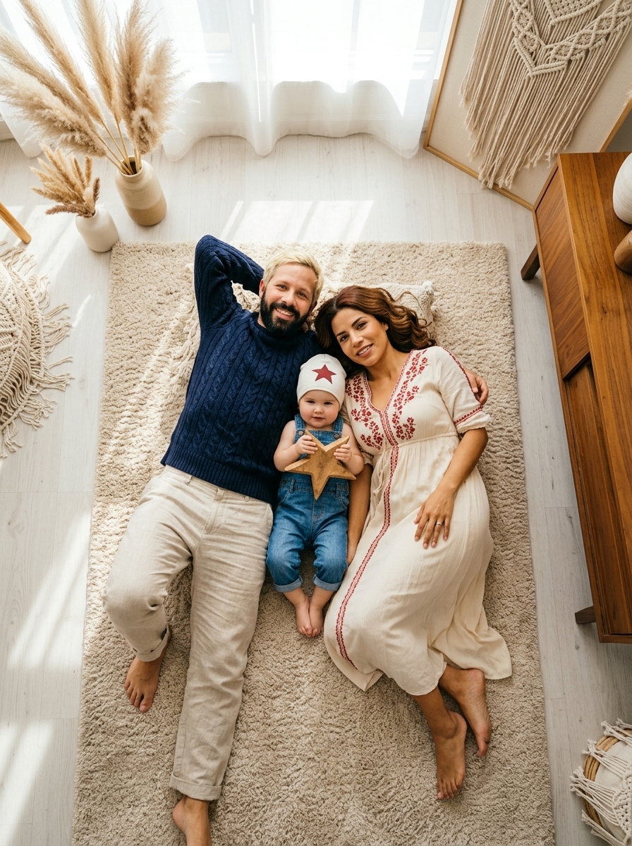 Звездная семья в стиле бохо