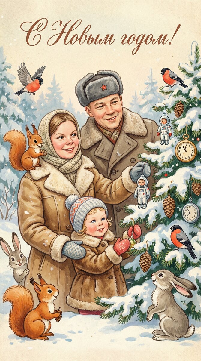 Новогодняя открытка