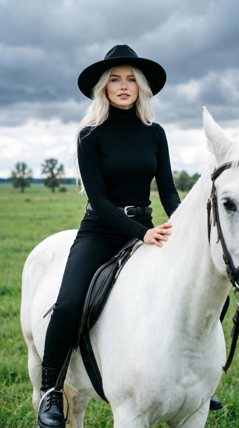 Элегантная прогулка на коне