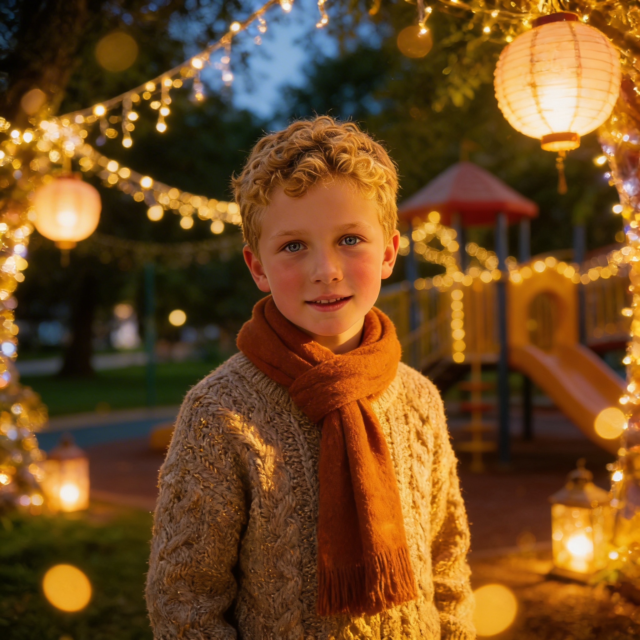 Огни вечернего парка